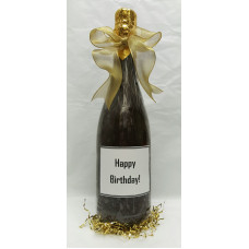 Chocolate Bottle. X-Large. w/Birthday Label